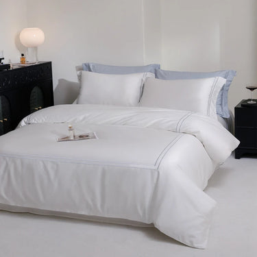 Premium White Egyptian Cotton 1000TC Hotel Style Duvet Cover Bedding Set